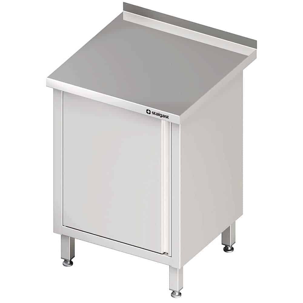 Stół przyścienny z drzwiami skrzydłowymi 500x600x850 mm Stalgast 980146050