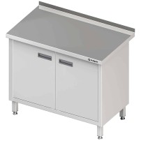 Stół przyścienny z drzwiami skrzydłowymi 800x600x850 mm Stalgast 980156080