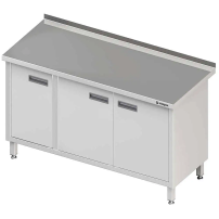 Stół przyścienny z drzwiami skrzydłowymi 1400x600x850 mm Stalgast 980166140