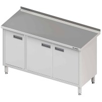 Stół przyścienny z drzwiami skrzydłowymi 1400x700x850 mm Stalgast 980167140