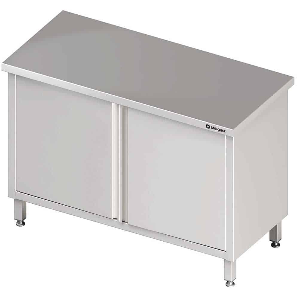 Stół centralny,przelotowy z drzwiami skrzydłowymi 1300x700x850 mm Stalgast 980177130