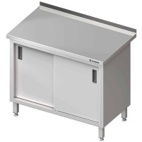 Stół przyścienny z drzwiami suwanymi 800x600x850 mm Stalgast 980186080
