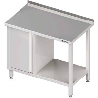 Stół przyścienny z szafką (L),i półką 1000x700x850 mm Stalgast 980507100