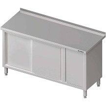 Stół przyścienny z szafką (P),drzwi suwane 1500x700x850 mm Stalgast 980577150