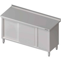 Stół przyścienny z szafką (P),drzwi suwane 1500x700x850 mm Stalgast 980577150