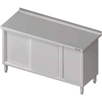 Stół przyścienny z szafką (P),drzwi suwane 1500x700x850 mm Stalgast 980577150