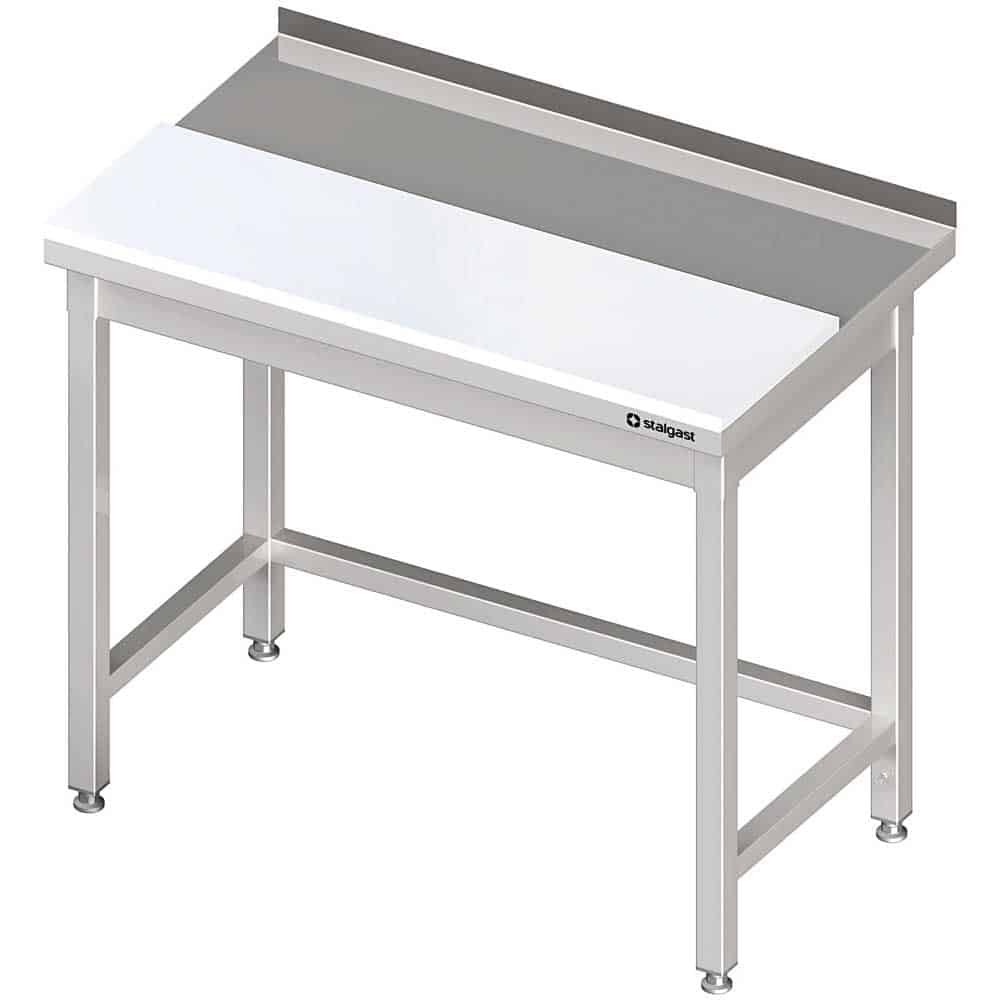 Stół przyścienny z płytą polietylenową 1200x700x850 mm spawany Stalgast 980587120