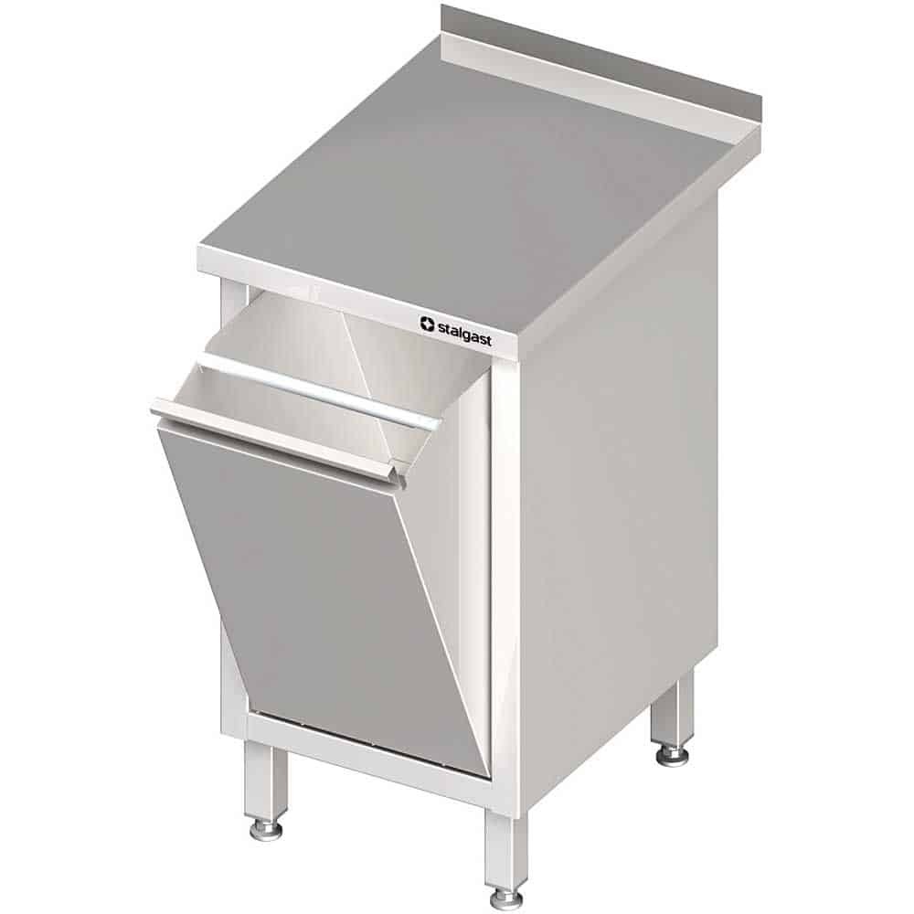 Stół przyścienny z koszem uchylnym 450x700x850 mm Stalgast 980617045