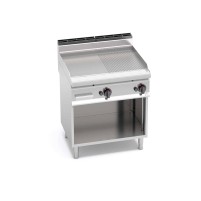 Płyta gazowa 1/2 gładka + 1/2 ryflowana 800mm Bertos G7FM8M-2