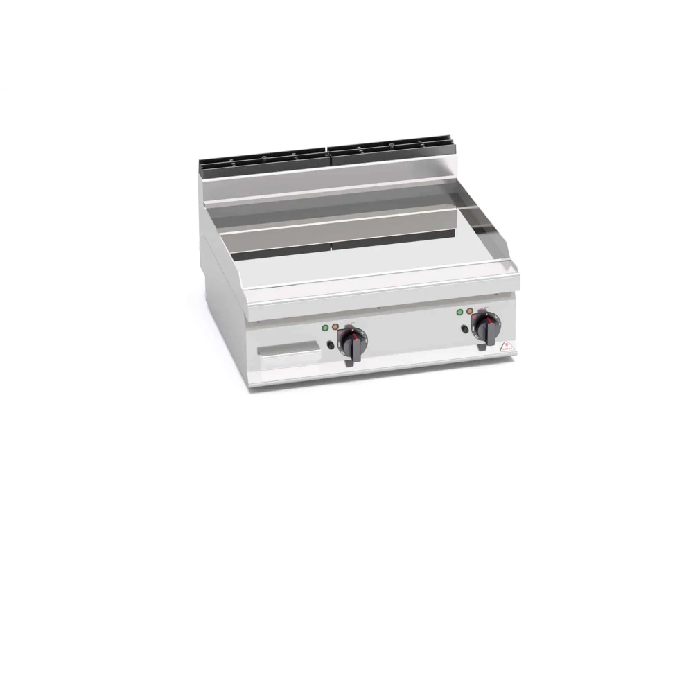 Płyta elektryczna gładka chromowana / compound steel 400x730x250 Bertos E7FL8BP-2/CPD