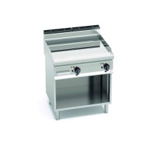 Płyta elektryczna gładka chromowana / compound steel 800x730x850 Bertos E7FL8MP-2/CPD