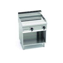Płyta elektryczna gładka chromowana / compound steel 800x730x850 Bertos E7FL8MP-2/CPD