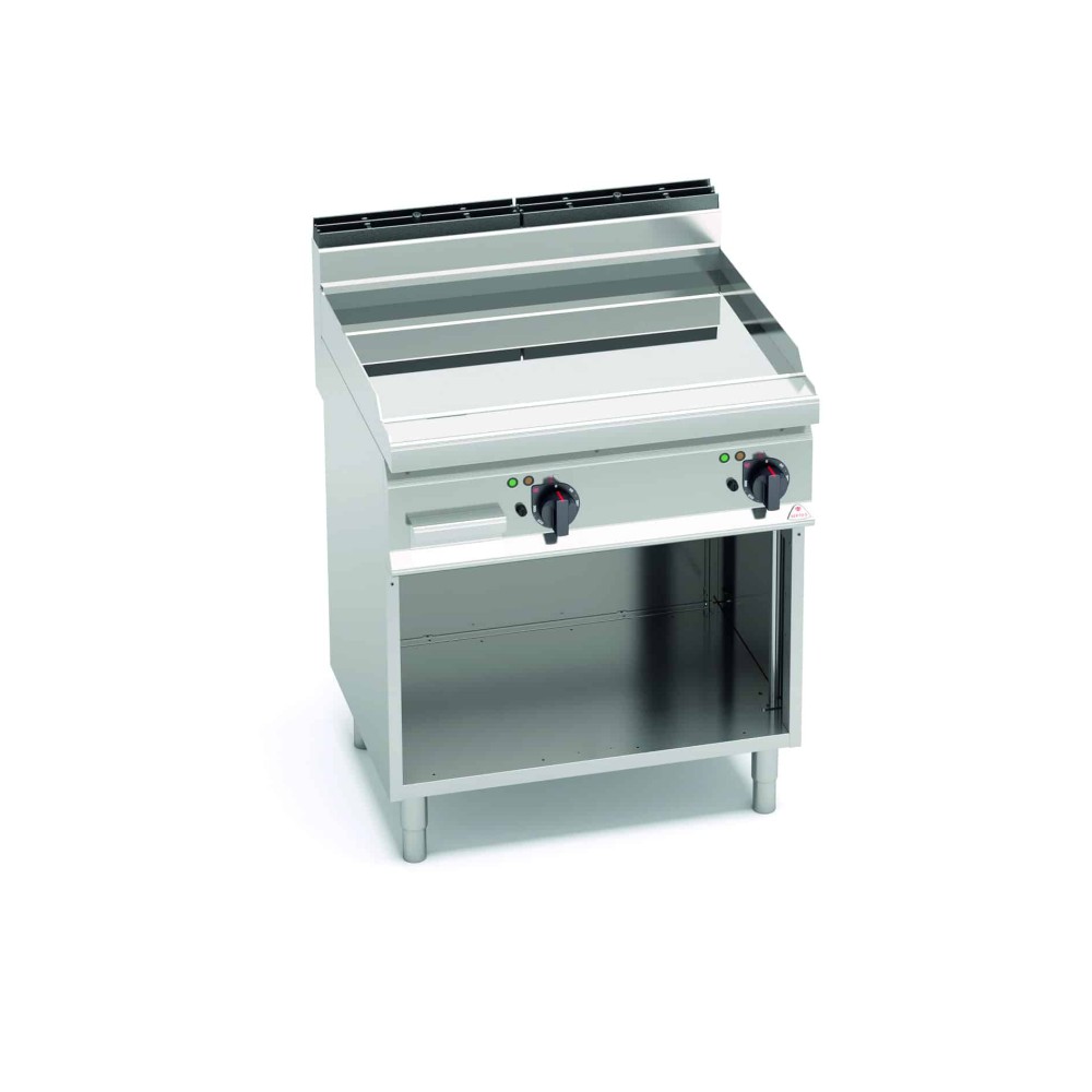 Płyta elektryczna gładka chromowana / compound steel 800x730x850 Bertos E7FL8MP-2/CPD