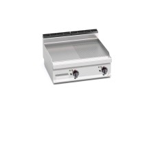 Płyta elektryczna 1/2 gładka + 1/2 ryflowana 800x700x290 Bertos E7FM8BP-2
