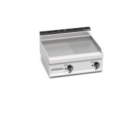 Płyta elektryczna 1/2 gładka + 1/2 ryflowana 800x700x290 Bertos E7FM8BP-2