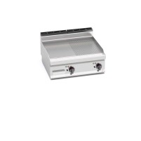Płyta elektryczna 1/2 gładka + 1/2 ryflowana 800x700x290 Bertos E7FM8BP-2