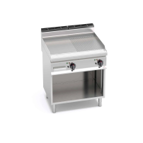 Płyta elektryczna 1/2 gładka + 1/2 ryflowana 800x700x850 Bertos Bertos E7FM8MP-2