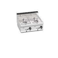 Frytownica elektryczna 2x10L 2-komorowa 800x700x290 Bertos E7F10-8BS