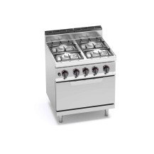Kuchnia gazowa 4 palnikowa z piekarnikiem ECO-POWER 800x700x850 Bertos G7F4PW+FG
