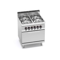 Kuchnia gazowa 4 palnikowa z piekarnikiem ECO-POWER 800x700x850 Bertos G7F4PW+FE