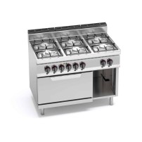 Kuchnia gazowa 6 palnikowa z piekarnikiem ECO-POWER 1200x700x850 Bertos G7F6PW+FE