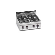 Kuchnia gazowa 4 palnikowa HIGH-POWER 800x700x290 Bertos G7F4B