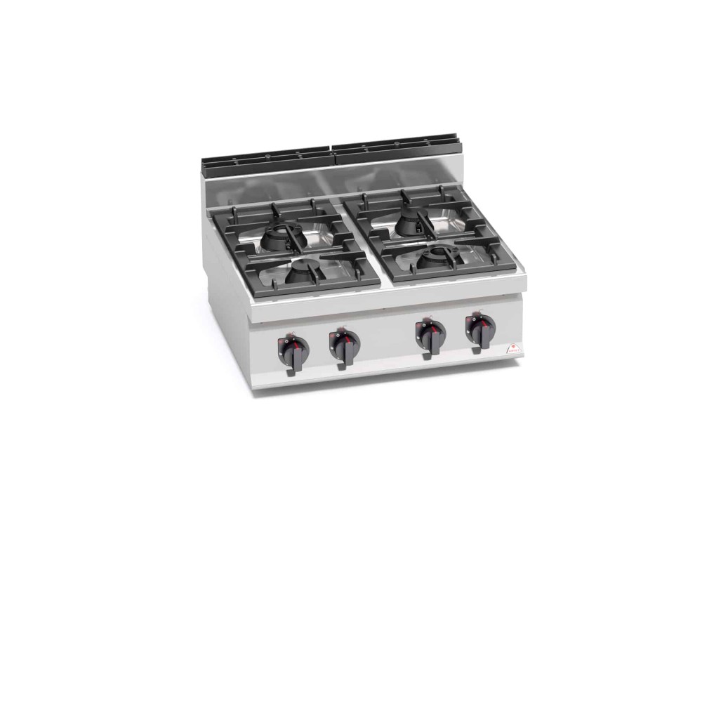 Kuchnia gazowa 4 palnikowa HIGH-POWER 800x700x290 Bertos G7F4B