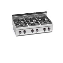 Kuchnia gazowa 6 palnikowa HIGH-POWER 1200x700x290 Bertos G7F6B