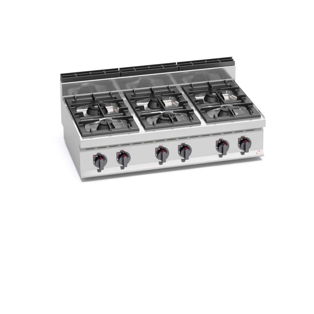 Kuchnia gazowa 6 palnikowa HIGH-POWER 1200x700x290 Bertos G7F6B