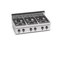 Kuchnia gazowa 6 palnikowa HIGH-POWER 1200x700x290 Bertos G7F6B