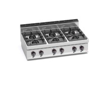 Kuchnia gazowa 6 palnikowa MAX-POWER 1200x700x290 Bertos G7F6BP