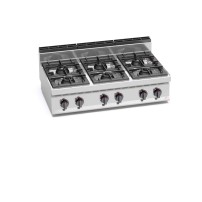 Kuchnia gazowa 6 palnikowa MAX-POWER 1200x700x290 Bertos G7F6BP