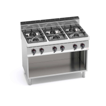 Kuchnia gazowa 6 palnikowa HIGH-POWER 1200x700x850 Bertos G7F6M
