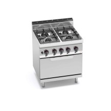 Kuchnia gazowa 4 palnikowa z piekarnikiem HIGH-POWER 800x700x850 Bertos G7F4+FG