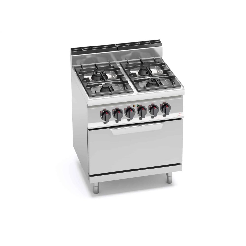 Kuchnia gazowa 4 palnikowa z piekarnikiem HIGH-POWER 800x700x850 Bertos G7F4+FE