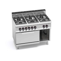Kuchnia gazowa 6 palnikowa z piekarnikiem HIGH-POWER 1200x700x850 Bertos G7F6+FE