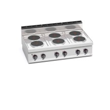 Kuchnia elektryczna 6 polowa, płyty okrągłe 1200x700x290 Bertos E7P6B