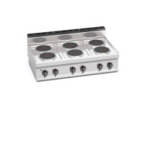 Kuchnia elektryczna 6 polowa, płyty okrągłe 1200x700x290 Bertos E7P6B