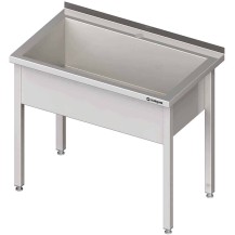 Stół z basenem 1-komorowym spawany 900x700x850 mm h=300 mm Stalgast 981337090