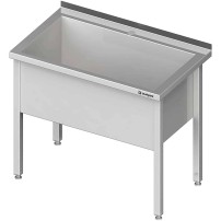 Stół z basenem 1-komorowym spawany 600x600x850 mm h=400 mm Stalgast 981346060