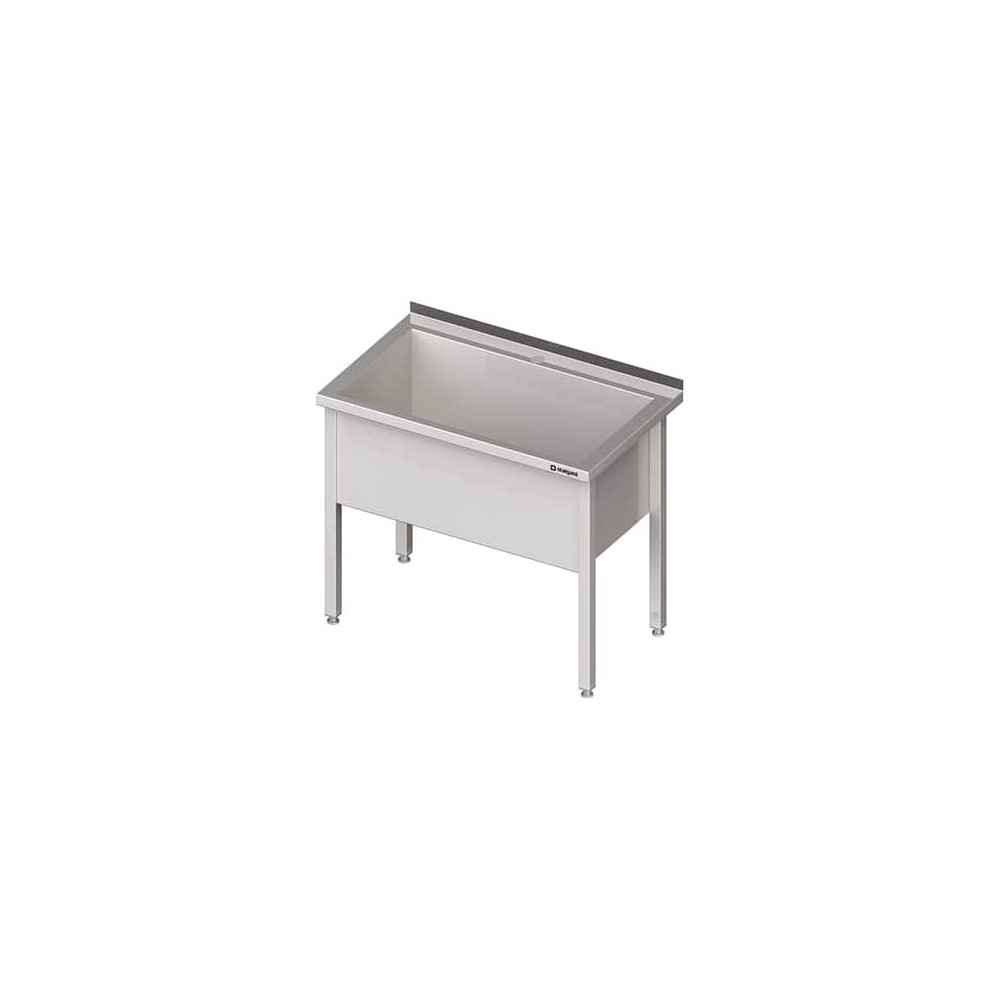 Stół z basenem 1-komorowym spawany 700x600x850 mm h=400 mm Stalgast 981346070