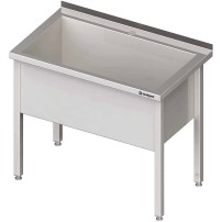 Stół z basenem 1-komorowym spawany 800x600x850 mm h=400 mm Stalgast 981346080