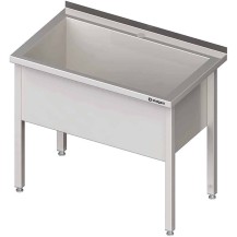 Stół z basenem 1-komorowym spawany 1100x600x850 mm h=400 mm Stalgast 981346110