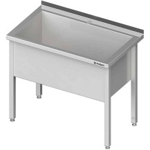 Stół z basenem 1-komorowym spawany 600x700x850 mm h=400 mm Stalgast 981347060