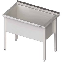 Stół z basenem 1-komorowym spawany 900x700x850 mm h=400 mm Stalgast 981347090