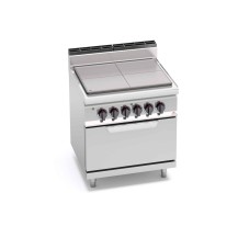Kuchnia elektryczna, płyta grzewcza Solid Top z piekarnikiem 800x700x850 Bertos E7TP+FE