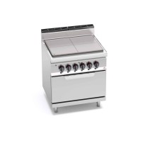 Kuchnia elektryczna, płyta grzewcza Solid Top z piekarnikiem 800x700x850 Bertos E7TP+FE
