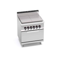 Kuchnia elektryczna, płyta grzewcza Solid Top z piekarnikiem 800x700x850 Bertos E7TP+FE