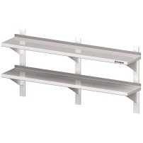 Półka wisząca, przestawna,podwójna 1500x400x660 mm Stalgast 981784150