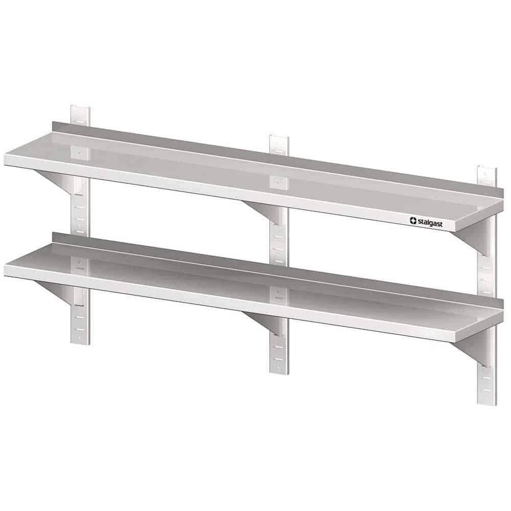 Półka wisząca, przestawna,podwójna 1500x400x660 mm Stalgast 981784150